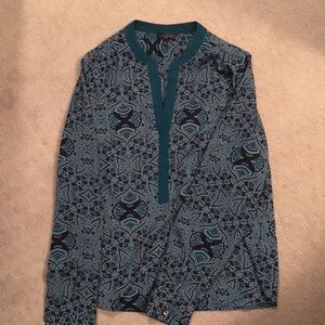 Navy and teal patterned shirt!